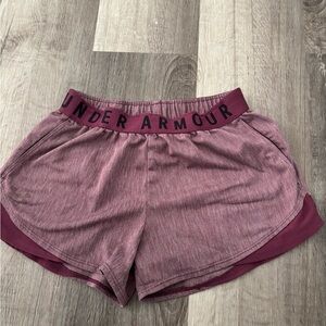 Under Armour Women's Burgundy Athletic Shorts